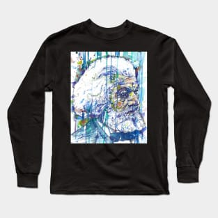 FREDERICK DOUGLASS watercolor and ink portrait Long Sleeve T-Shirt